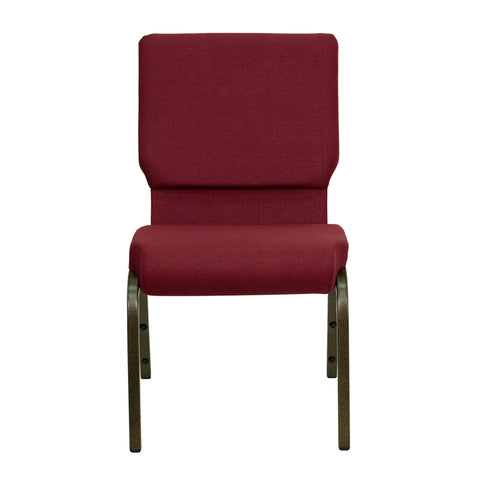 Purple Fabric Church Chair