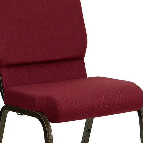 Purple Fabric Church Chair