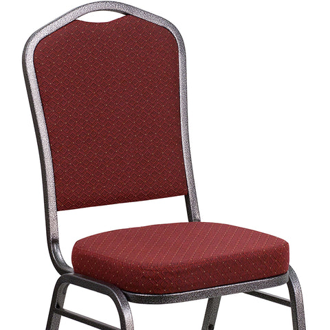 Burgundy Fabric Banquet Chair