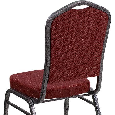 Burgundy Fabric Banquet Chair