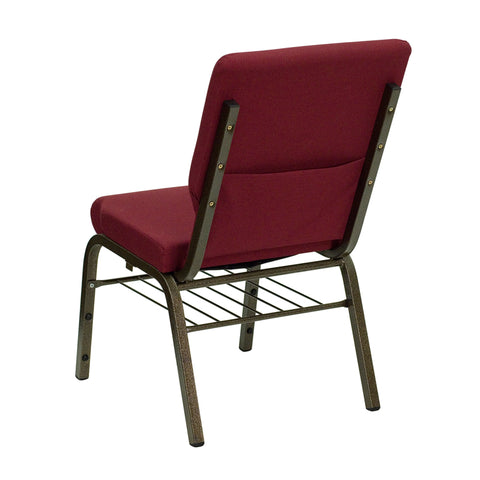 Purple Fabric Church Chair