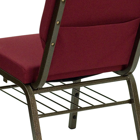 Purple Fabric Church Chair