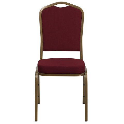 Burgundy Fabric Banquet Chair