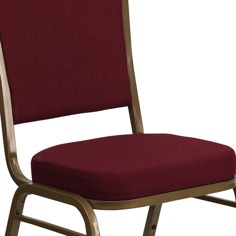 Burgundy Fabric Banquet Chair