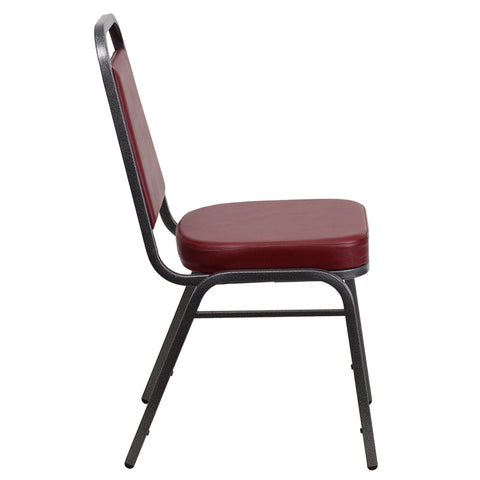 Burgundy Vinyl Banquet Chair