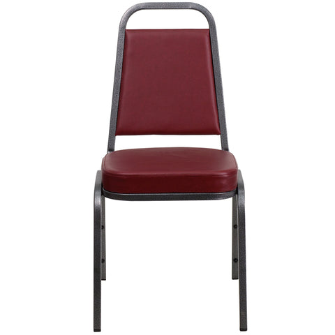 Burgundy Vinyl Banquet Chair