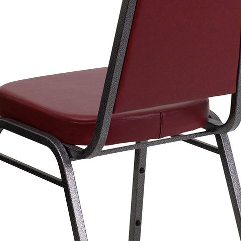 Burgundy Vinyl Banquet Chair