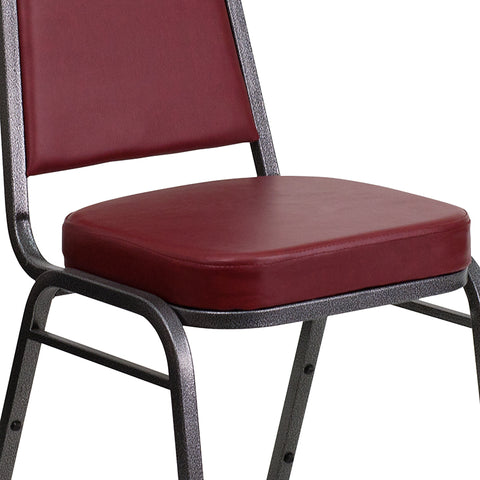 Burgundy Vinyl Banquet Chair