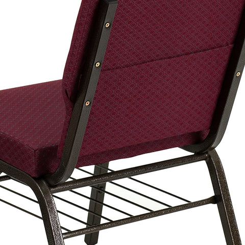 Purple Fabric Church Chair