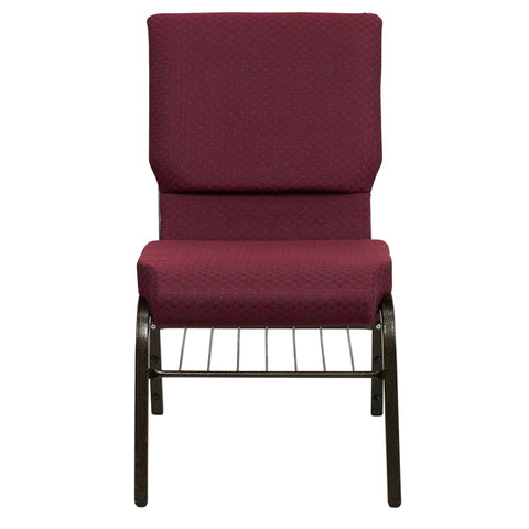 Purple Fabric Church Chair