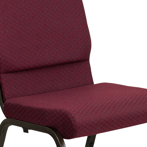 Purple Fabric Church Chair