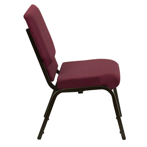 Purple Fabric Church Chair