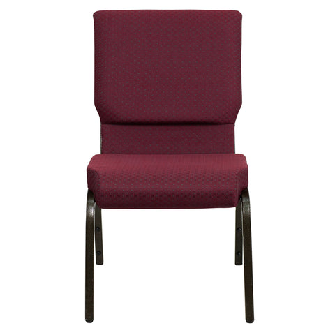 Purple Fabric Church Chair