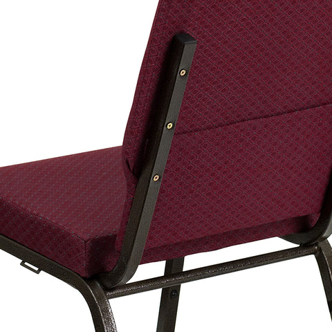 Purple Fabric Church Chair