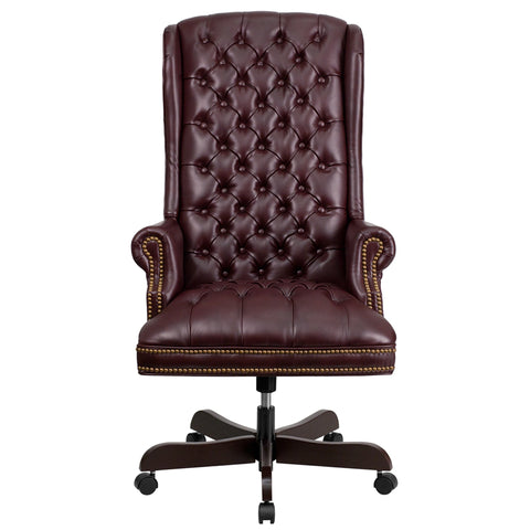 Burgundy High Back Chair