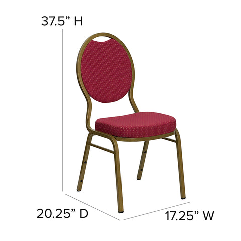 Black Fabric Banquet Chair