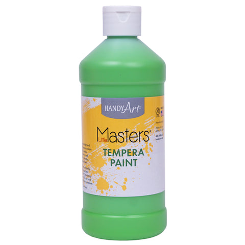 Little Masters® Tempera Paint, Light Green, 16 oz., Pack of 12