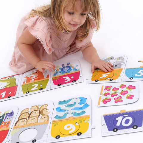 Make-a-Match Puzzle Number Train, Age 3+