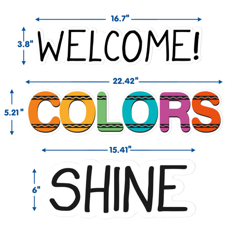 Crayola® Let Your Colors Shine Bulletin Board Set