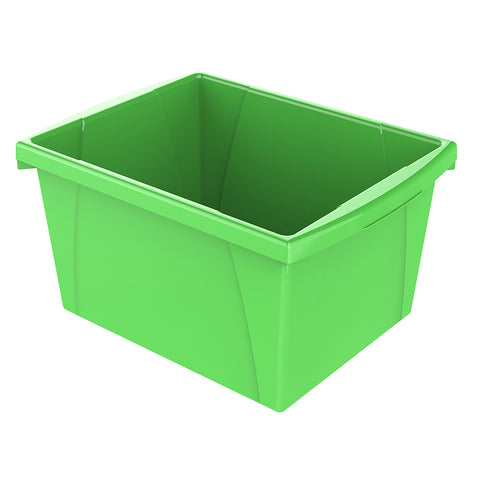 Small Classroom Storage Bin, Green, Pack of 3