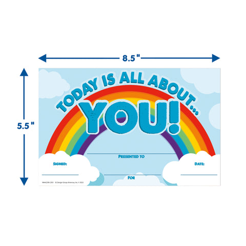 Today Is All About You Recognition Award, 36 Per Pack, 6 Packs