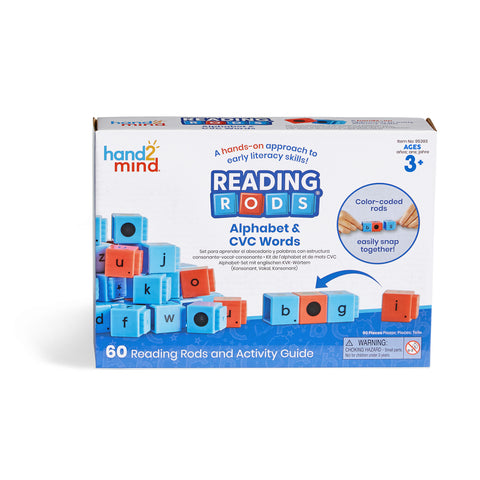 Reading Rods Alphabet and CVC Words Set