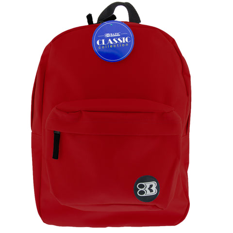 Classic Backpack 17" Burgundy, Pack of 2