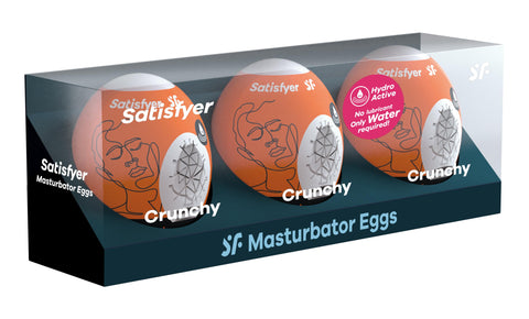 3 Pc Set Masturbator Egg - -