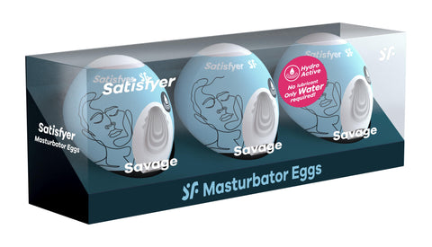 3 Pc Set Masturbator Egg - -