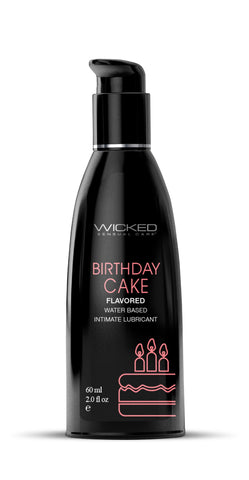 Aqua Birthday Cake Flavored Water Based Lubricant