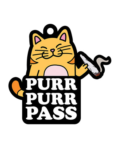 Wood Rocket Purr Purr Pass Air Freshener - Green Grass