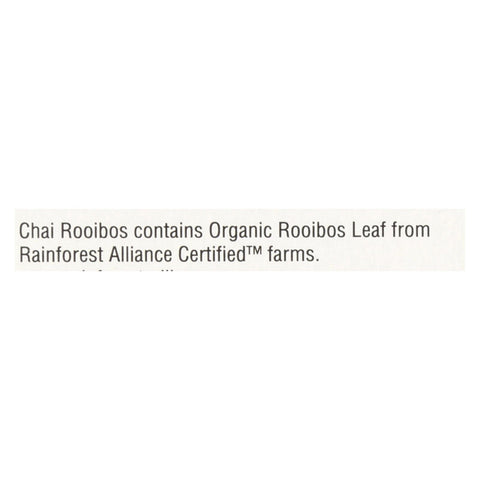 Yogi Organic Herbal Tea Caffeine Free Chai Rooibos - 16 Tea Bags - Case Of 6