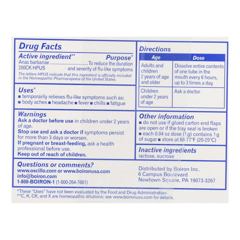 Boiron - Oscillococcinum - 12 Doses