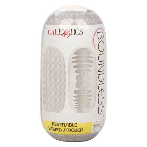 Boundless Reversible Ribbed Stroker - Clear