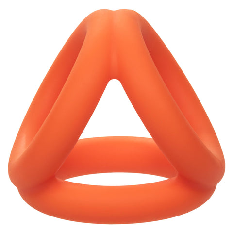 Alpha Liquid Silicone Tri-Ring - Orange  Orange