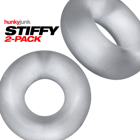 Stiffy 2-Pack Bulge-Rings - Clear Ice