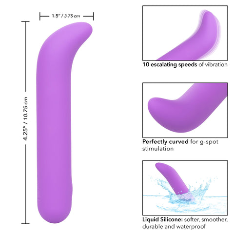 Bliss Liquid Silicone Mini G Vibe - Purple