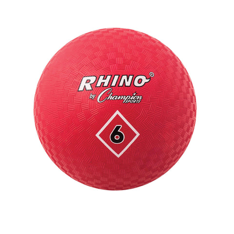 Playground Ball, 6", Red, Pack of 3