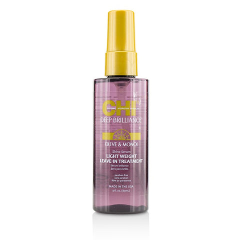 Deep Brilliance Olive &amp; Monoi Shine Serum Light Weight Leave-in Treatment