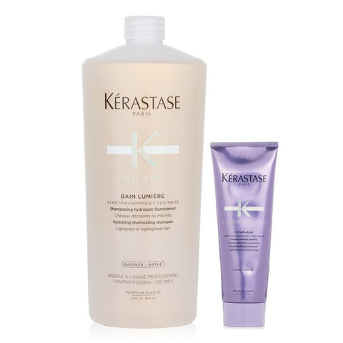 Blond Absolu Set 2: Shampoo &amp; Fortifying Treatment (lightened Or Highlighted Hair) - 2pcs