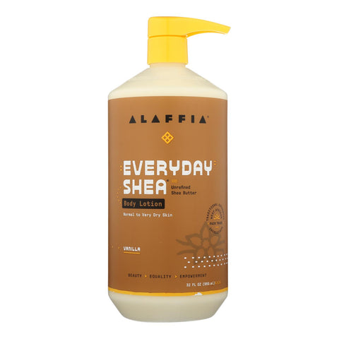 Alaffia - Everyday Lotion - Shea Vanilla - 32 Oz.