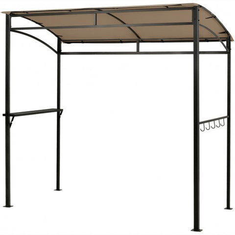 7 x 4.5 Feet Grill Gazebo Outdoor Patio Garden BBQ Canopy Shelter-Brown