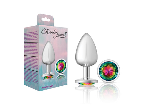 Cheeky Charms - Silver Metal Butt Plug