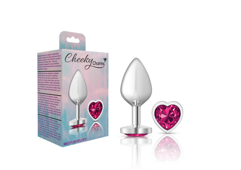 Cheeky Charms - Silver Metal Butt Plug