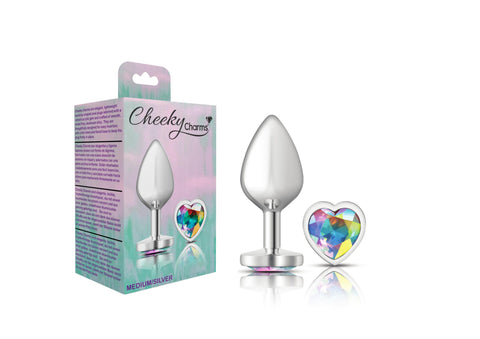 Cheeky Charms - Silver Metal Butt Plug