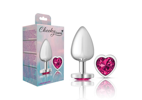 Cheeky Charms - Silver Metal Butt Plug