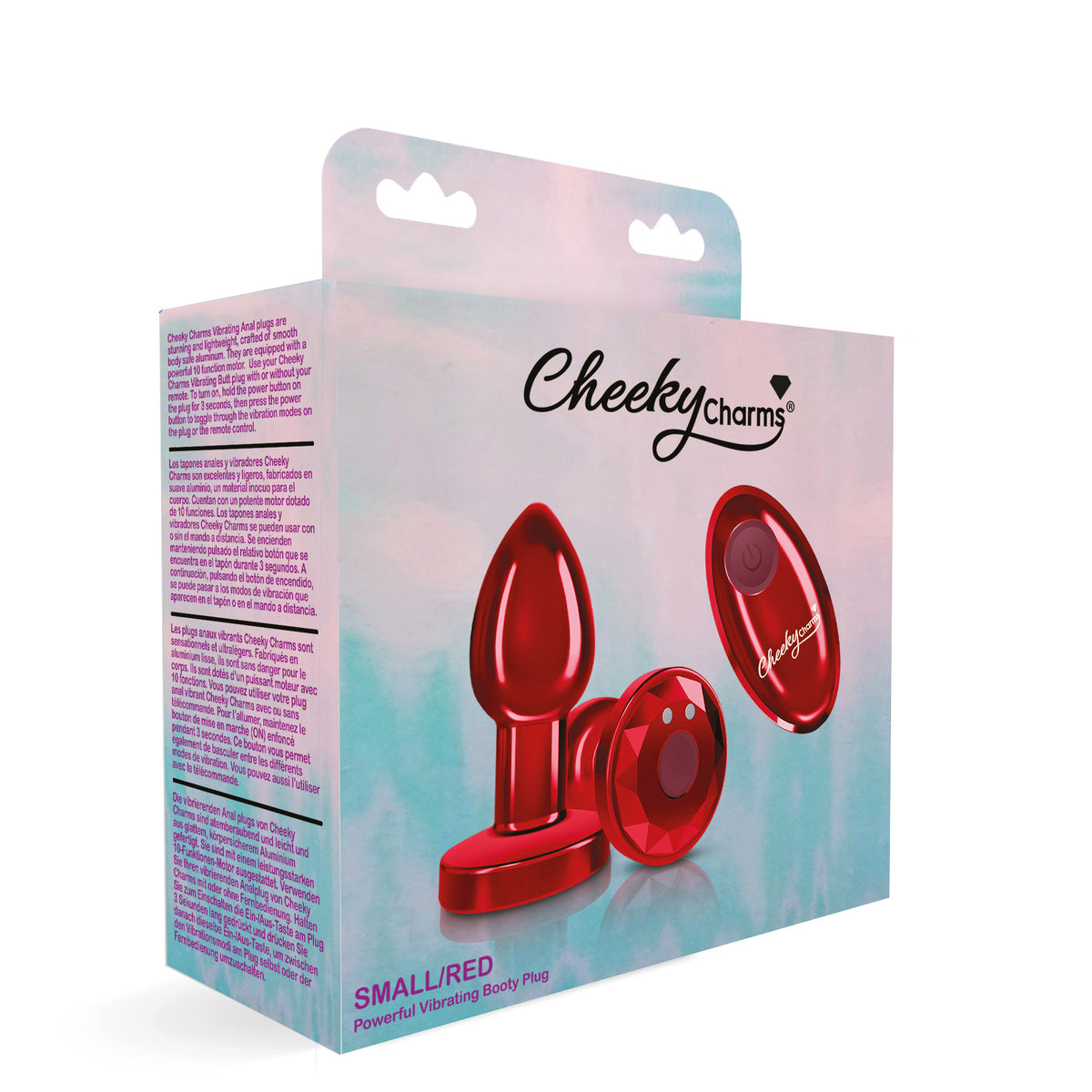 Cheeky Charms - Rechargeable Vibrating Metal Butt Plug With Remote Control