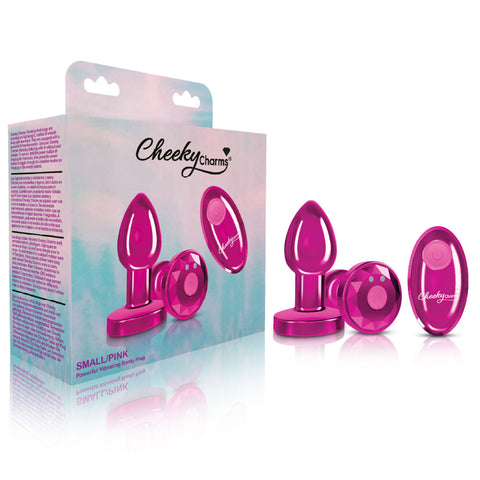 Cheeky Charms - Rechargeable Vibrating Metal Butt Plug With Remote Control