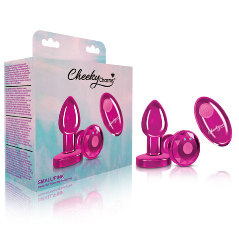 Cheeky Charms - Rechargeable Vibrating Metal Butt Plug With Remote Control