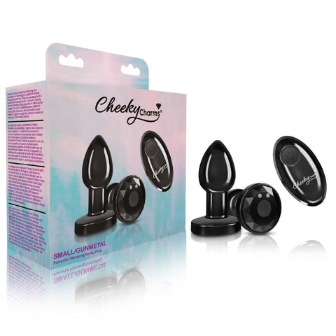 Cheeky Charms - Rechargeable Vibrating Metal Butt Plug With Remote Control